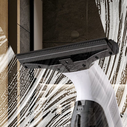 Cordless window cleaner kit with spray bottle, microfiber pad and USB cable
